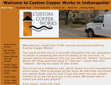 Tablet Screenshot of customcopperworks.com
